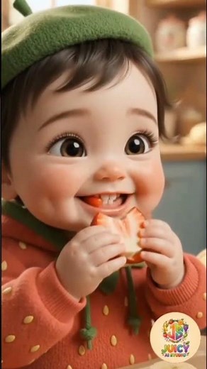 Yummy Strawberry & Banana Sandwich! 🍓🍌 Cute AI Baby Animation