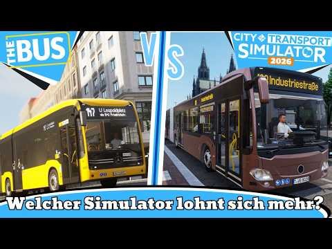 The Bus vs City Transport Simulator 2026 | Welches Spiel ist (für wen) besser?