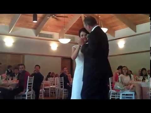 A very special "Butterfly Kisses" Father/Daughter Dance at her wedding.