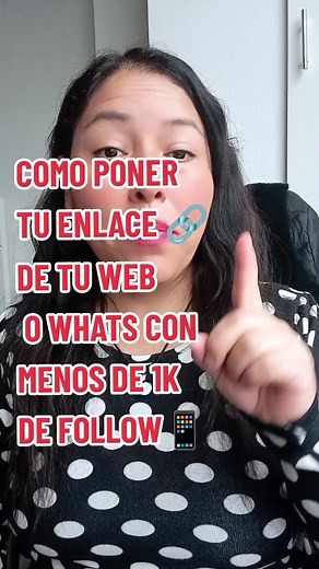 Cómo poner enlace de WhatsApp o web en TikTok