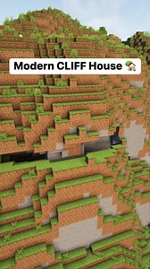 Modern CLIFF House #minecraft #gaming #viral #minecraftbuilds #minecraftmemes | GEVids