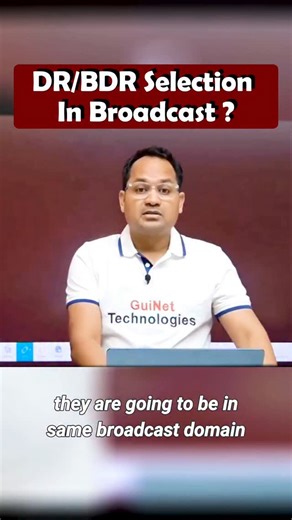 GuiNet Technologies on Instagram: "DR/BDR Selection in Broadcast Networks — Explained Simply. When OSPF runs on a broadcast network (like Ethernet), it doesn’t form full adjacencies with every router. Instead, it elects a DR (Designated Router) and BDR (Backup Designated Router) to reduce traffic and maintain efficiency. 💡 How DR/BDR Are Selected: ✔ Highest OSPF Priority wins ✔ If priority ties → Highest Router ID (RID) wins ✔ DR chosen first → BDR second ✔ Other routers become DROthers 🌐 Why 
