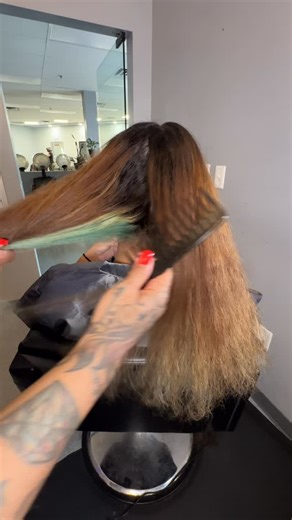 Greensboro Hair Care, Silk Press, & Clip-ins on Instagram: "Doing her hair has always been our love language 🤍 From a skunk patch to big transformations, it’s my way of reminding her who she is. As her auntie, watching her grow into such a smart, kindhearted, and beautiful young woman fills me with so much pride. She’s deserving of care, patience, and moments that remind her how special she truly is. Being trusted with her hair — and her confidence — will always mean more than the final look. I