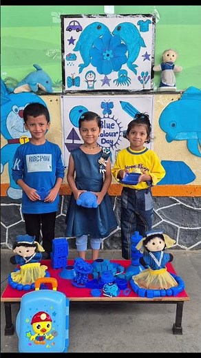 Preschoolers Celebrate Blue Day With Fun Activities