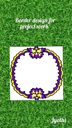 #Border design for project work #corner design #front page design #school assignment #border
