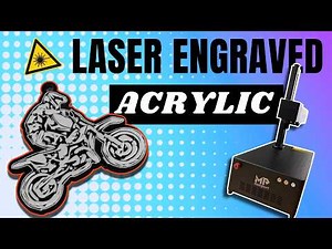 LASER CUTTING & ENGRAVING BLACK ACRYLIC | Monport GI20 Fiber Laser & Onyx-R 55W CO2 Laser Engraver
