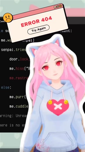 AI2U: With You 'Til The End on Instagram: "print("Our holiday event calendar continues!") print("For our third day, our team has made—") # ERROR?? if True: print("[ALERT] Unknown process detected…") print("Wait—are you trying to break out??") #indiedev #indiegame #anime #aigame #steamgame #cosplay #datingsim"