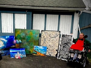 Man Paralyzed In Diving Accident Finds Hope In Art — But Needs Help