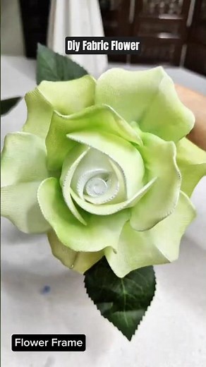 DIY Green Rose Flower | Nylon Stocking Flower Tutorial #greenrose #nylonflower #fabricflower
