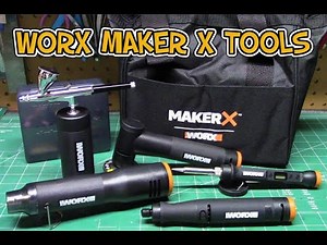 Worx Maker X Cordless Tools Crafting Airbrush Grinder Motor Tool Soldering Iron Wood Burner Heat Gun