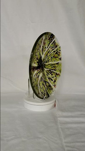 Lime Light Fused Glass Bowl