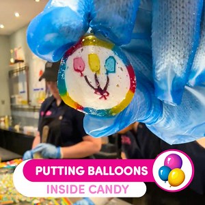 24K views · 1.1K reactions | Putting Balloons in Lemon Cheesecake Flavoured Candy  | Sticky | Facebook