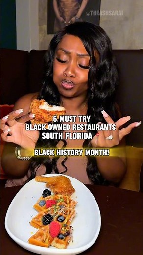 Six Must Try Black Owned Restaurants in Florida! 🔥#shorts
