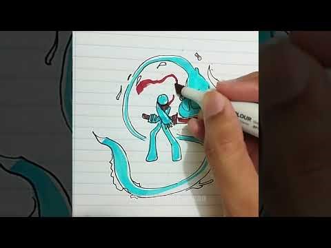 HOW TO DRAW: The Elemental WATER SAMURAI! (Step-by-Step) 💧⚔️🌊