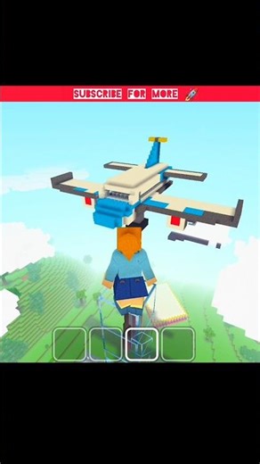 ✈️ Minecraft Airplane That Can Fly? 😳 | Viral Block Art #minecraft #viral #gaming #shorts !!