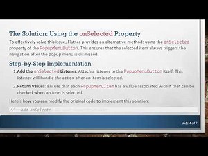 Resolving the Navigator Issue in Flutter's PopupMenuItem