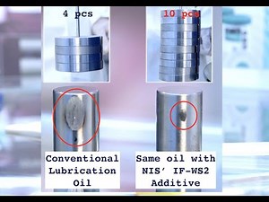 The Timken Test of IFWS2 nanoparticles Formulated Oil Additive
