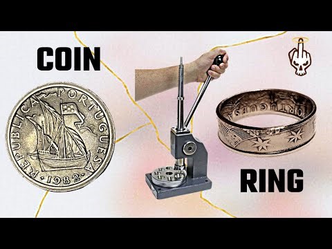Turn a Portuguese 5 Escudo Coin Into a Small Ring 💍 | Coin Ring Tutorial