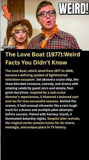 The Love Boat (1977):Weird Facts You Didn't Know #shorts