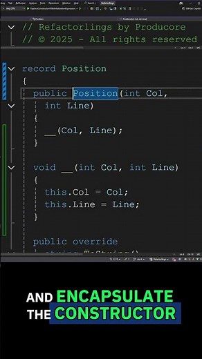Refactorlings #1: Inline Constructor