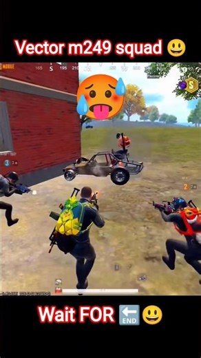 Vector m249 squad 😃 wait FOR the 🔚😎 #shortsfeed #shortvideo #shorts #bgmi #funny