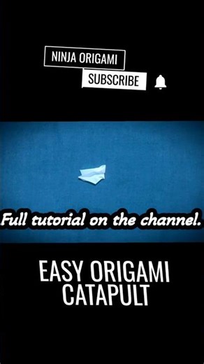 Origami Catapult Model 🎯 Fun Paper Craft Tutorial | #NinjaOrigami #diy #papercraft #artandcraft