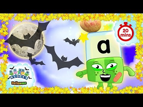 #Halloween Alphablocks - The Haunted Alphabet! | Full Episodes | Learn How to Read