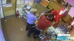 Search on for man, woman in violent brawl at Bronx Popeyes