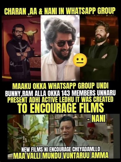 Nani at -Hit3- promotional interview about what's app group