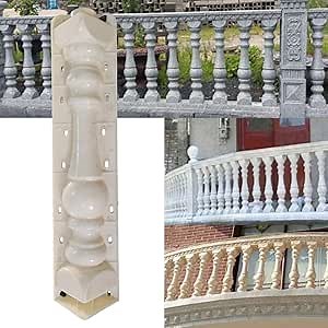 1Pair 70X13CM Front Rear Balustrades Mold Concrete Plaster Cement Roman Column Balcony for Garden Park Railing Balustrade Fence