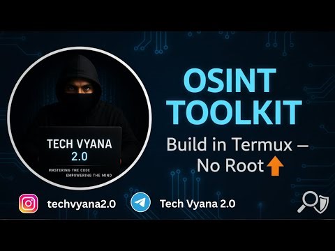 How to Build Your Own OSINT Toolkit in Termux | Track Anyone Like a Pro 🔍 (No Root)