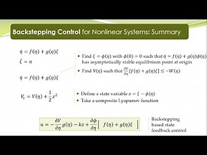 NCS - 40a - Backstepping Control - Basic Concept