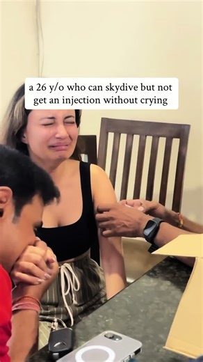 Also me: screaming BEFORE the needle even enters the room 😭” #latinasbelike #instafunnies #funnyvideos😂 #funnyvideosclips #latinastiktok