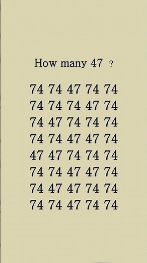How many 47? - Math Quiz #math #quiz #shorts