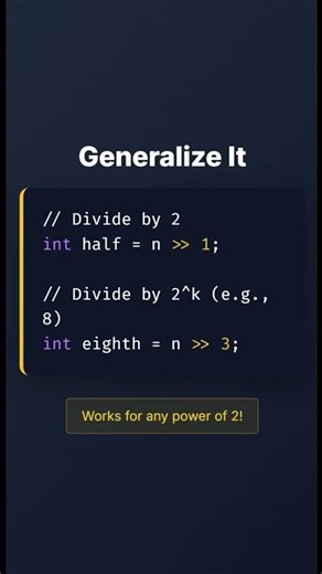 Bit Manipulation Trick: Right Shift Explained Fast #bitwise #coding #programming #codeprep #code