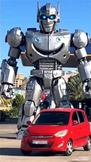 “Giant Robot Blocks the Street — What Happens Next#usa #shorts #viral #subscribe