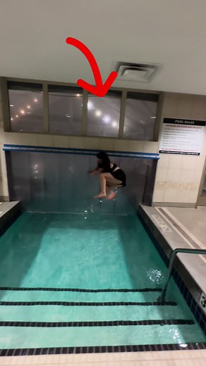 Jumping into the Pool Almost Hit My Head | Friend Group Hair Wet