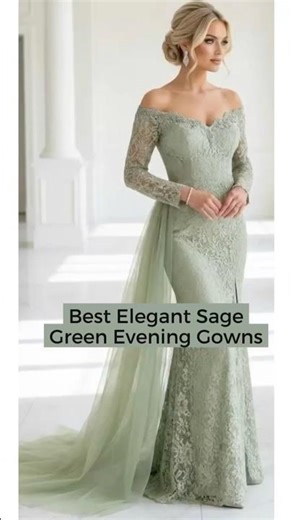 Best Elegant Sage Green Evening Gowns #FormalDresses2026