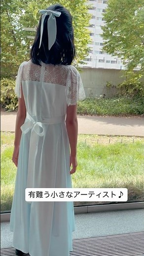 #娘のドレス #ピアノの発表会ドレス #サテンドレス #バンドメイド #ママの手作り #ハンドメイド服 #発表会ドレス #子供ドレス #夏休み