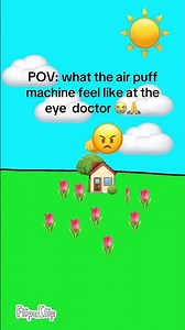 POV: what the air puff machine feel like at the eye doctor 😭✌️