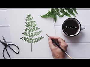 How To Paint A Watercolor Fern | Simple Tutorial