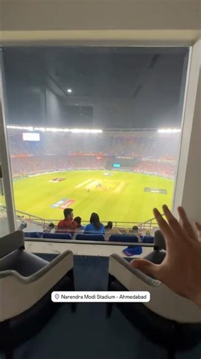 Watching the Match from a VIP Box! 🏟️✨ #shortvideo