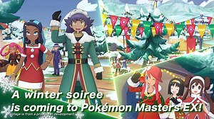 The holiday season has arrived on Pasio once again. Let’s celebrate with some of the coolest Trainers from the Galar region. | Pokémon Masters EX