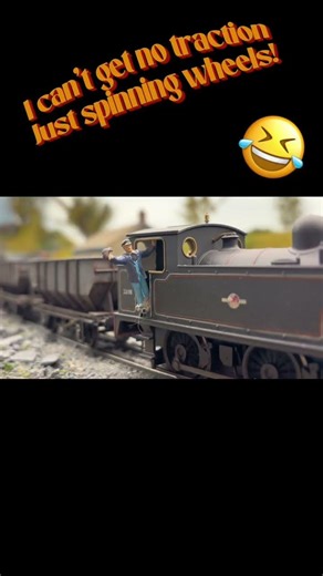 I can’t get no traction! #modeling #modelrailroad #train #modelrailway #modeltrains #railway