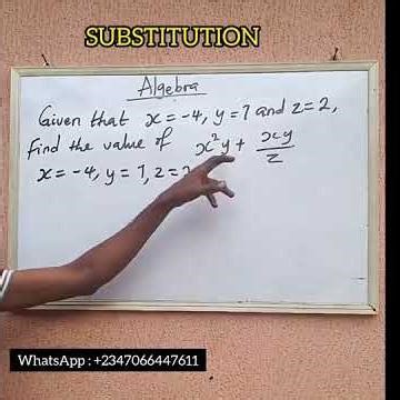 Substitution in Algebra #maths #basicproblems #mathproblem