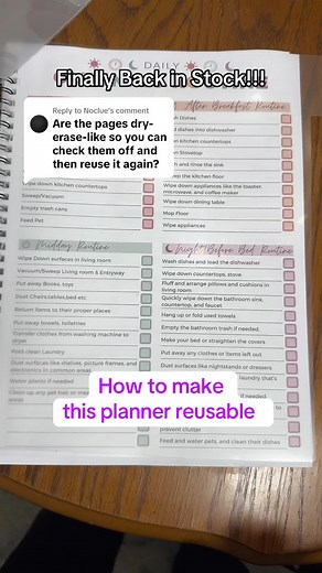 Create a Reusable Planner for Spring Cleaning