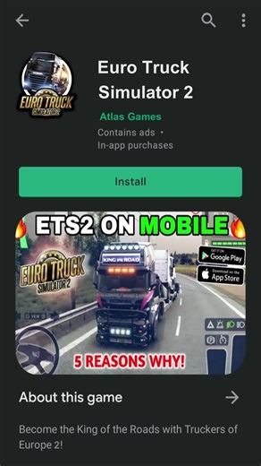 ETS 2 Mobile / Euro Truck Simulator on Android & iOS #ets #ETS2 #eurotrucksimulator #eurotrucksimulator2 #ets2mobile #ets2android #trucksimulator