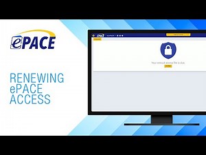 ePACE: Renewing ePACE Access