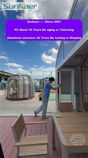 Unlock a New Dimension of Outdoor Living: Sunkaer's Custom Retractable Polycarbonate #sunroom ☀️