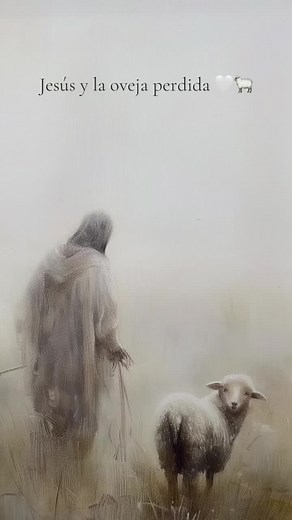 Jesús y la oveja perdida: Arte cristiano inspirador